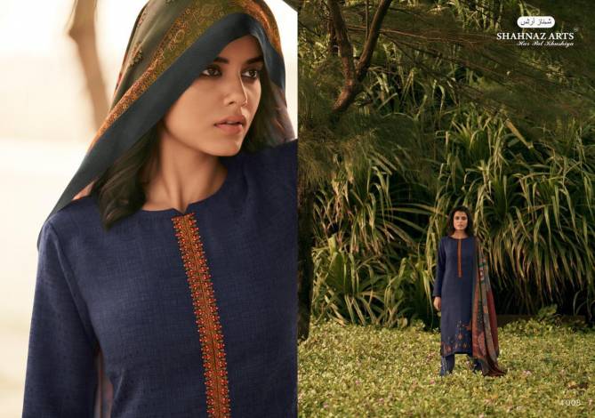 Shahnaz Zarsha Embroidery Party Wear Pashmina Fancy Salwar Suit Collection